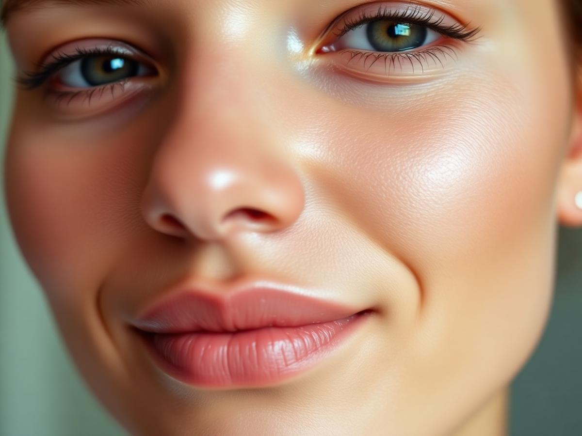 Healthy skin close-up